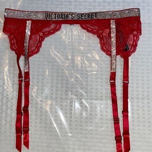 Very sexy shine strap lace garter belt size XS/Small